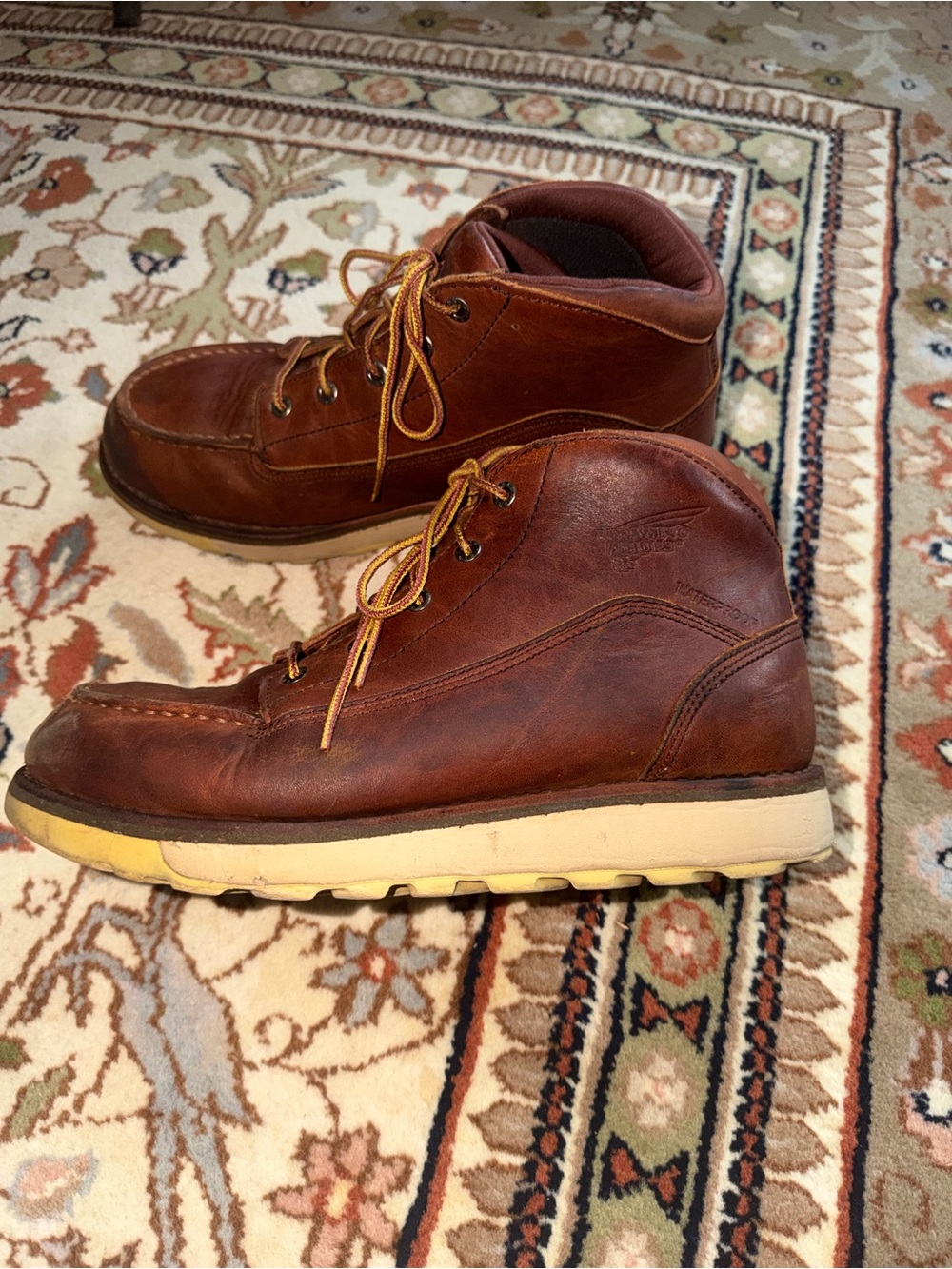 Red Wing Men's or Women’s Brown Leather Moc Toe Work Boots